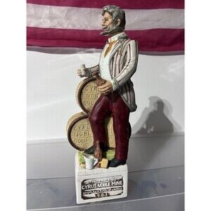 Vintage 1975 Haas Brothers Cyrus Noble Mine Whiskey Decanter (Empty)